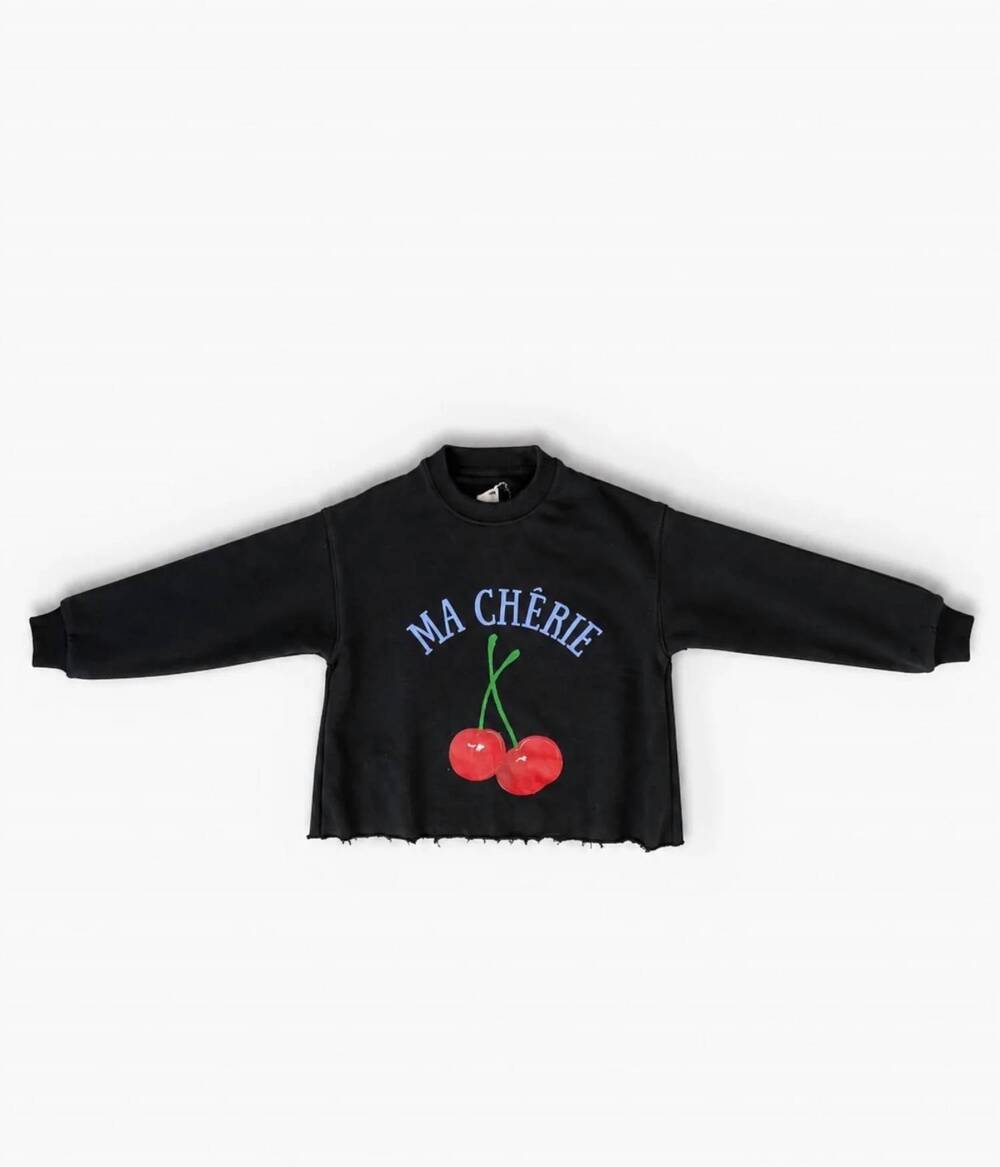 NEW PRINCE PETER girls ma cherie sweatshirt in black
